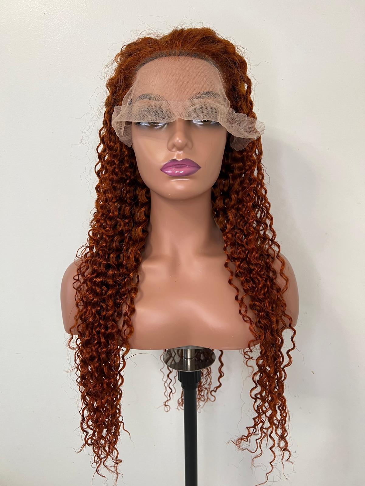 Perruque JERRY Curl. Lace : 13x4. Couleur : 350