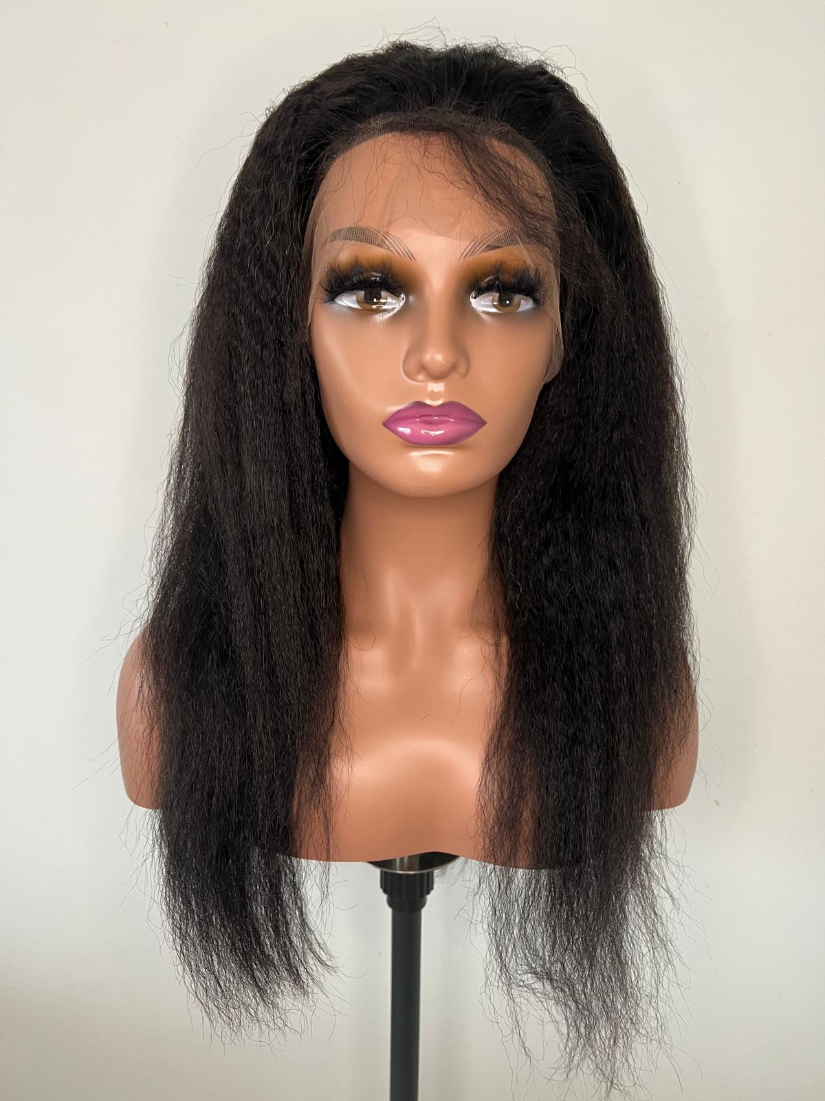 Perruque KINKY STRAIGHT. Lace 13x4. Noire