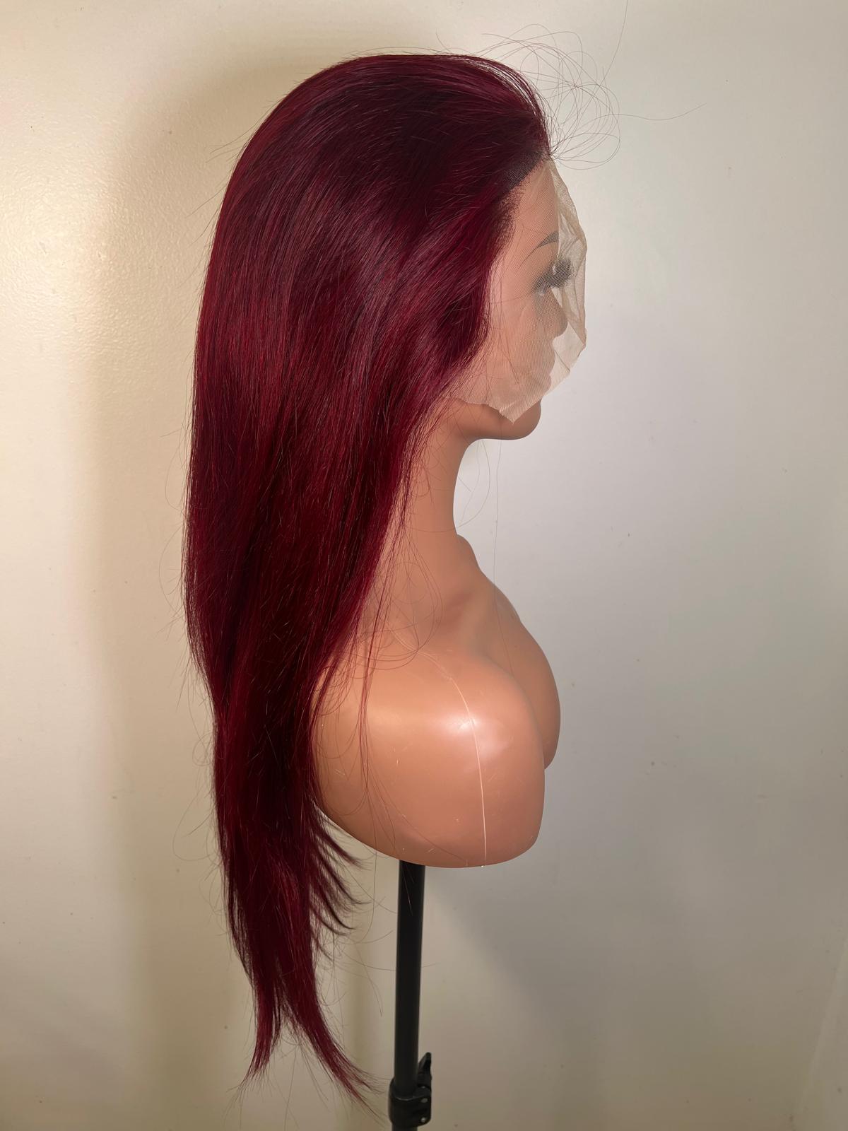 Perruque LISSE. Lace 13x4 Couleur : 99J