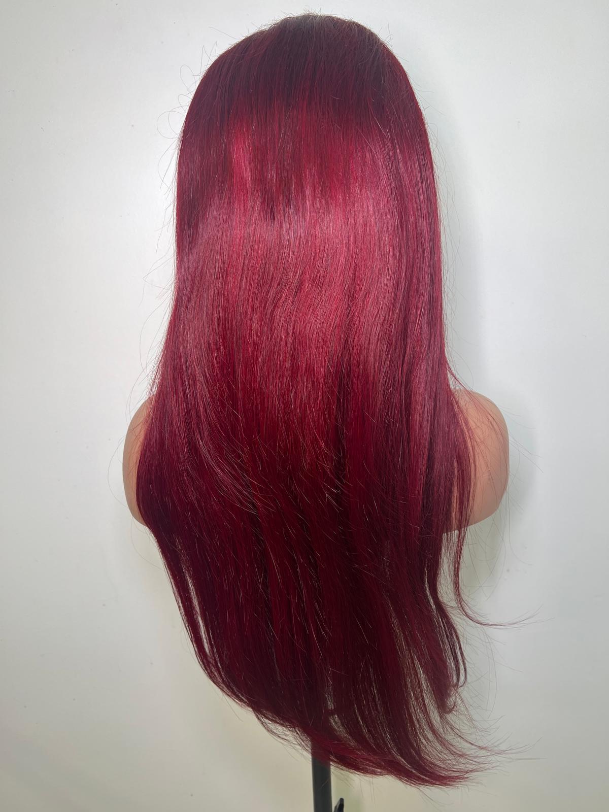 Perruque LISSE. Lace 13x4 Couleur : 99J