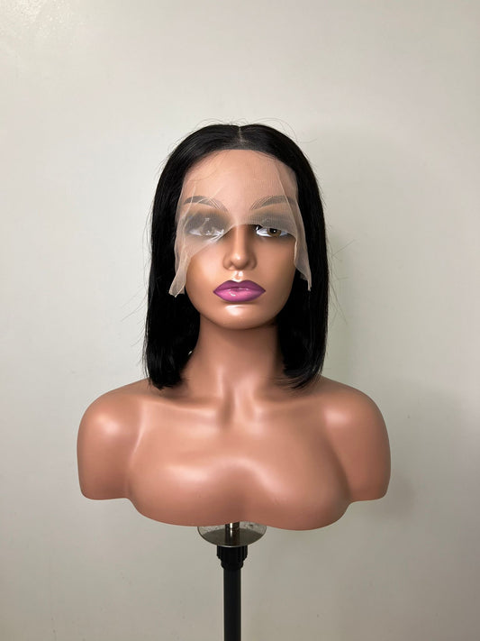 Perruque BOB Lisse.  Lace 13x4 Couleur : Noire