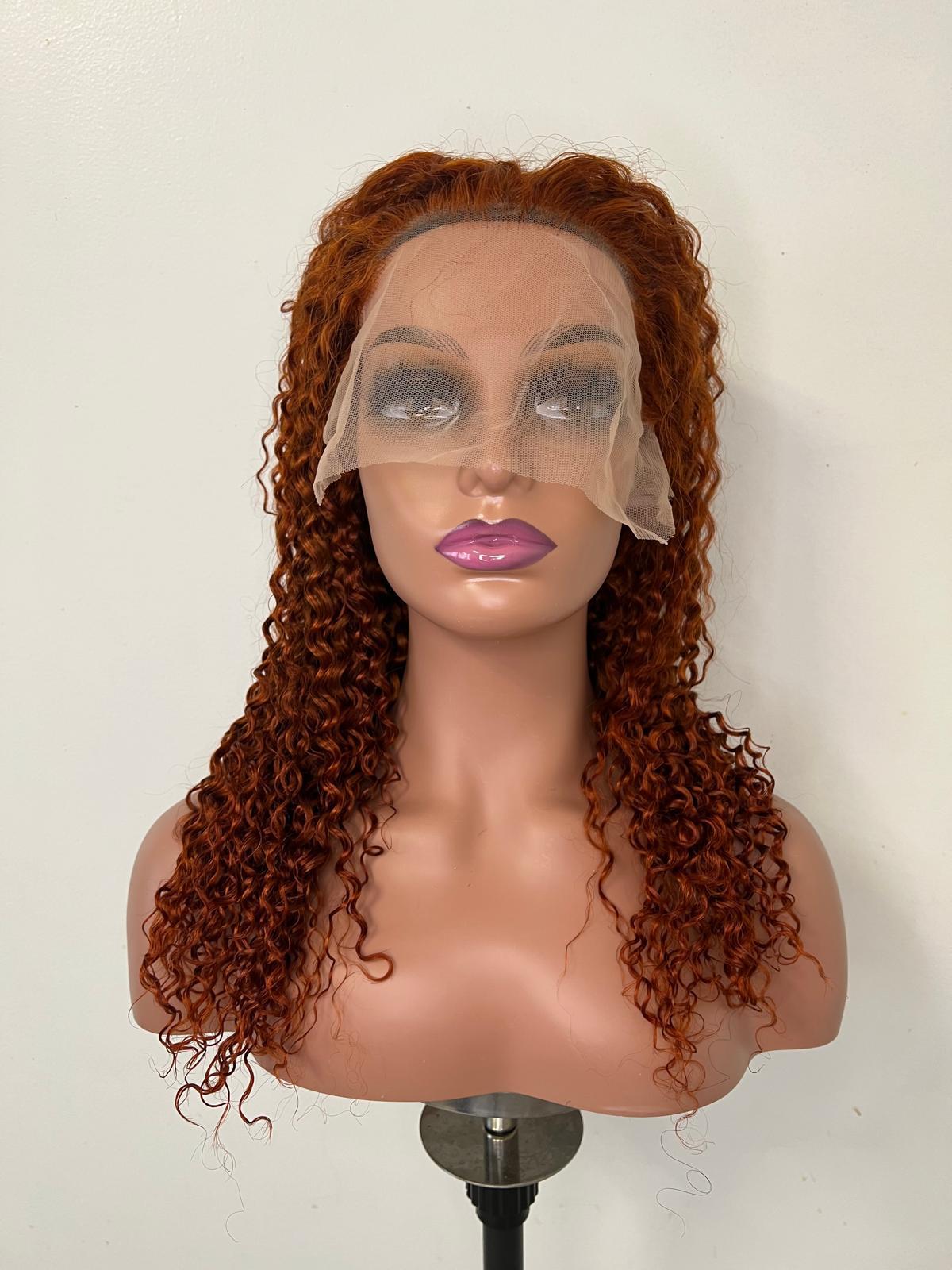 Perruque JERRY Curl. Lace : 13x4. Couleur : 350