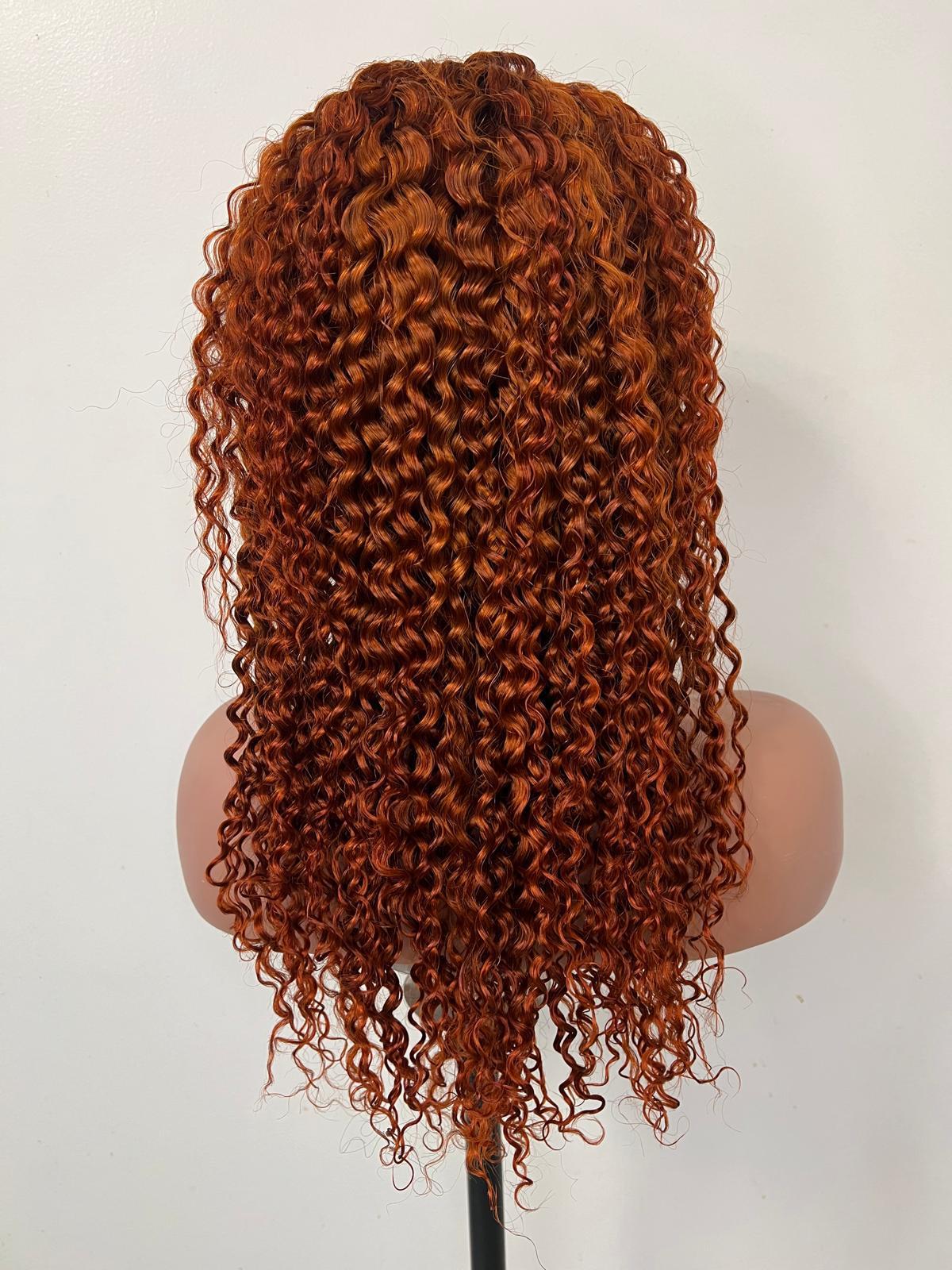 Perruque JERRY Curl. Lace : 13x4. Couleur : 350
