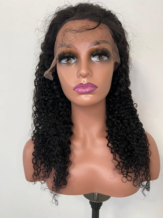 Perruque JERRY Curl.  Lace 13x4 Noire