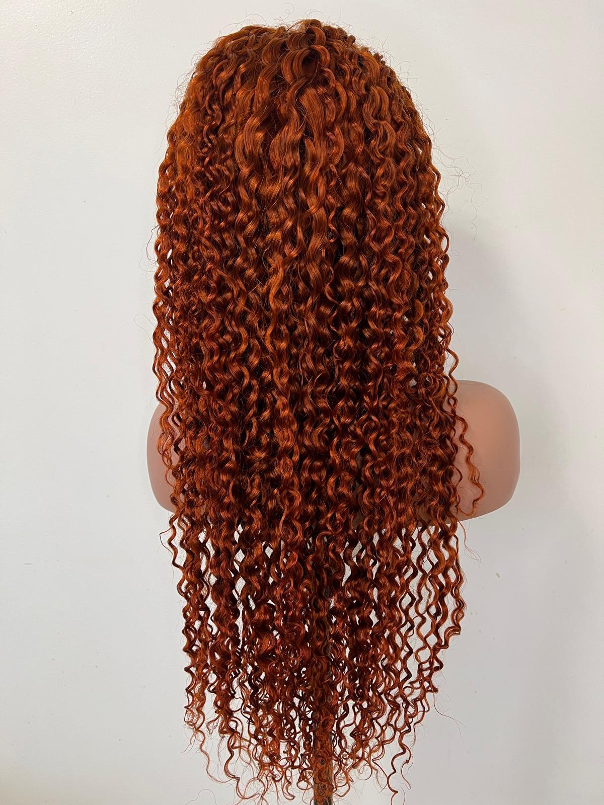 Perruque JERRY Curl. Lace : 13x4. Couleur : 350