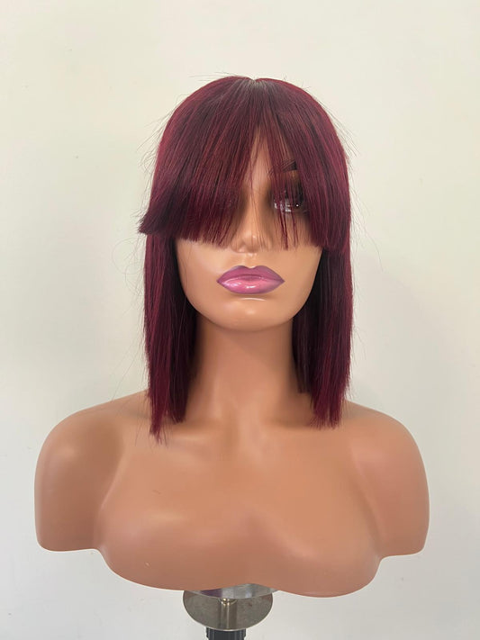 Perruque Frange No Lace Couleur 99J
