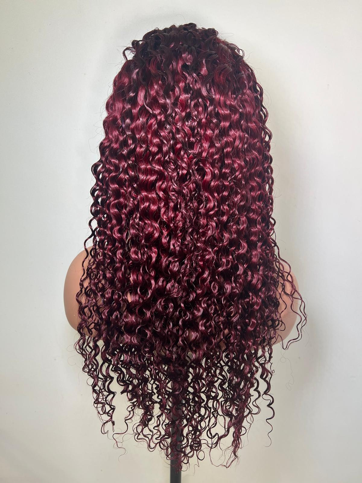 Perruque WATER Wave. Lace 13x4 Couleur : 99J